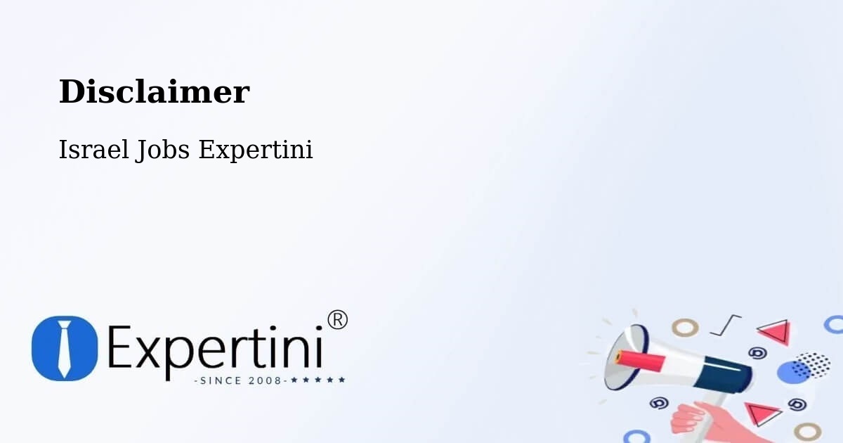 Disclaimer – Umm El Faḥm - Israel Jobs Expertini